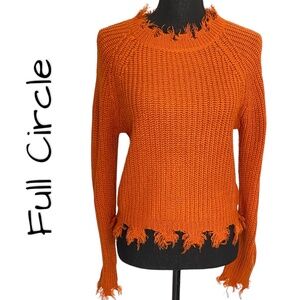 FULL CIRCLE TRENDS Cable-knit Sweater, Juniors Size Large